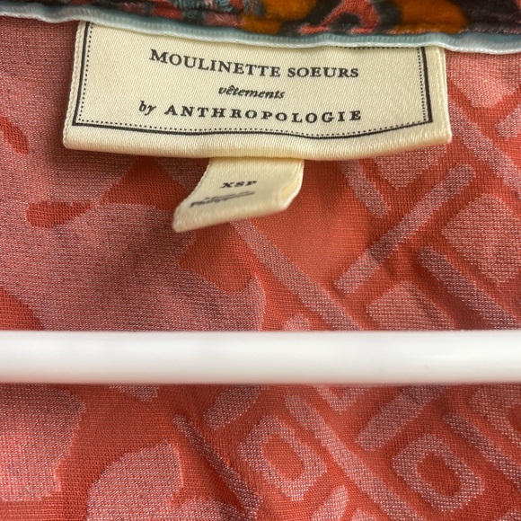 Anthropologie Velvet Patchwork Wrap Top by Moulinette Soeurs - Picture 7 of 16